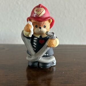 Firefighter Bear Figurine Decor